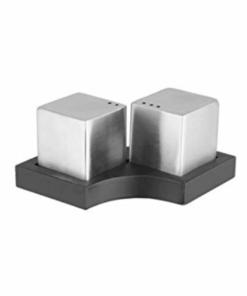 Shri & Sam High Grade Stainless Steel Nikki Dice Salt & Pepper for Serving